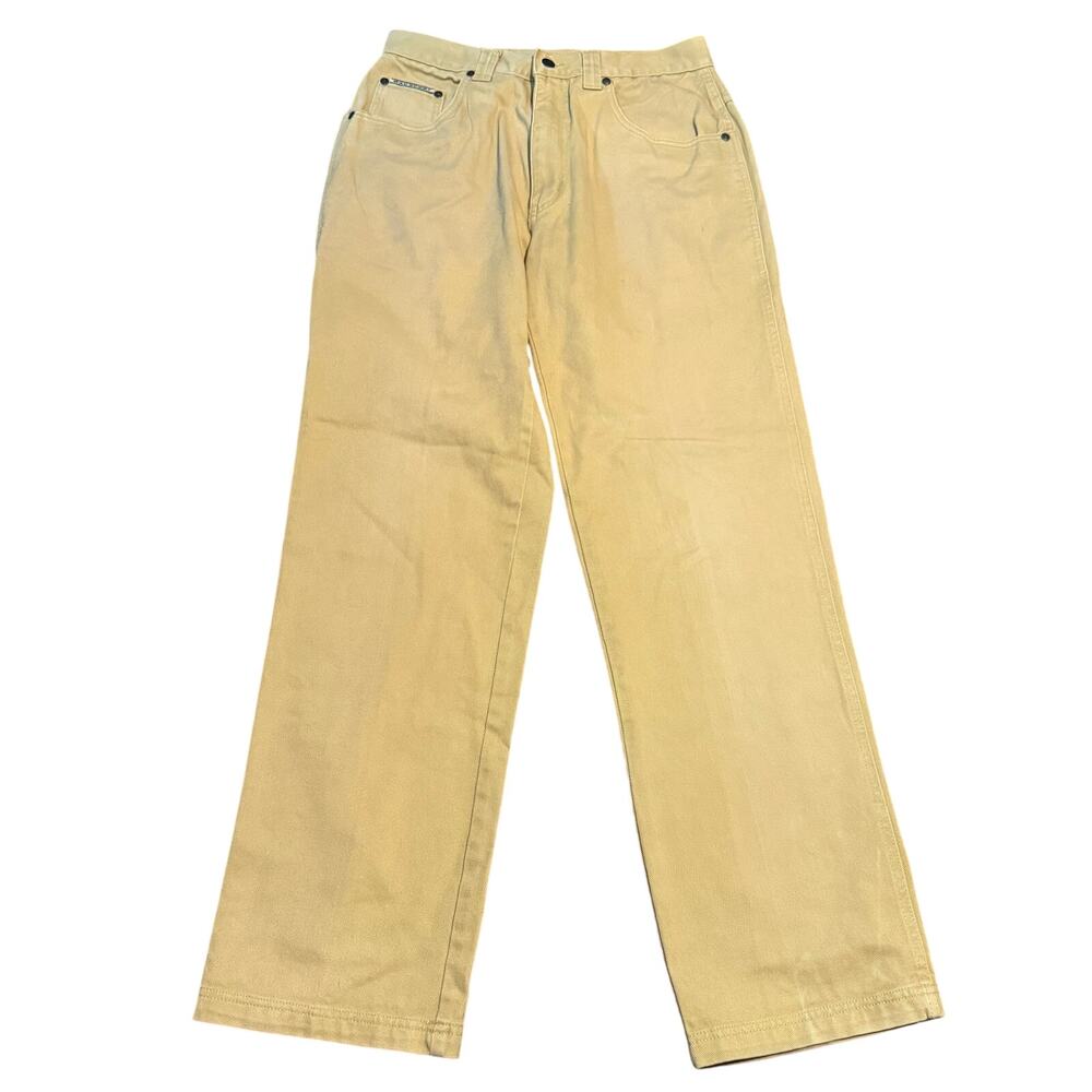 MAC Sport Khaki Straight Leg Pants, Tan Cotton Twill Casual, Men's Size 32 - Picture 3 of 7